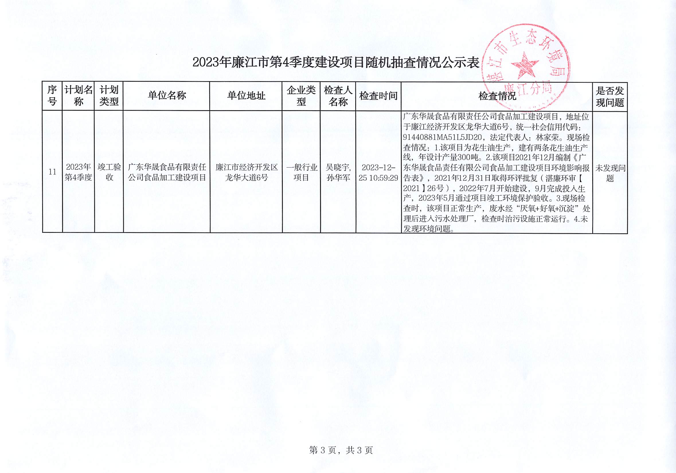 2023年廉江市第4季度建设项目随机抽查情况公示表_002.jpg