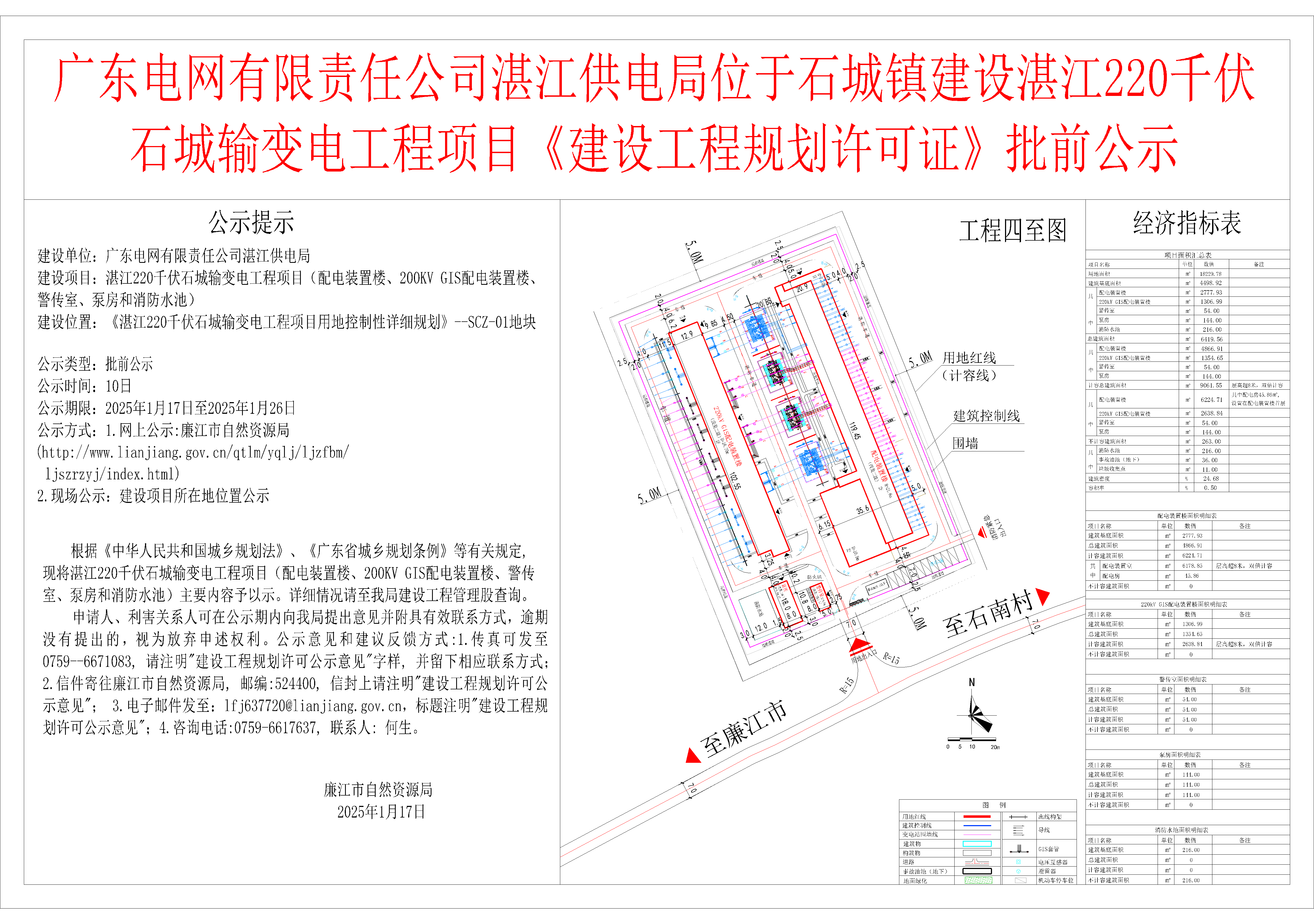 广东电网有限责任公司湛江供电局位于石城镇建设湛江220千伏石城输变电工程项目《建设工程规划许可证》批前公示.png